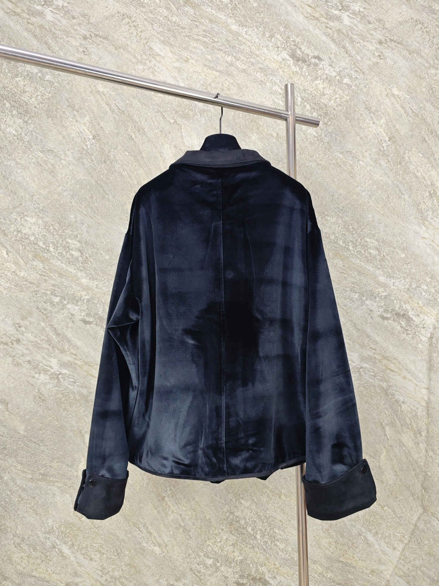 패치워크 벨벳자켓 (Patchwork velvet jacket)