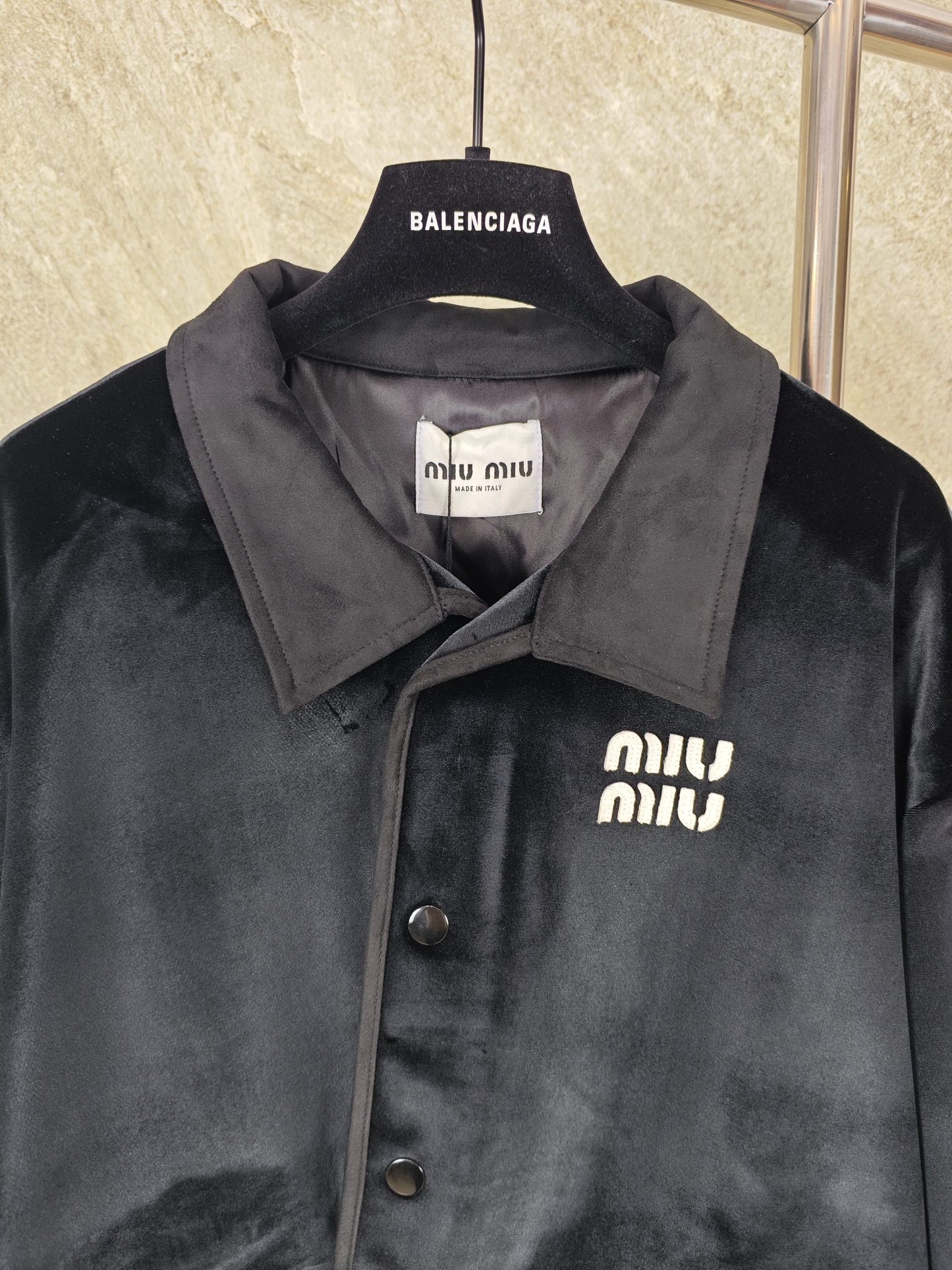 패치워크 벨벳자켓 (Patchwork velvet jacket)