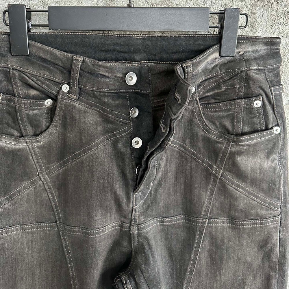 J421520 더블라인 블랙진