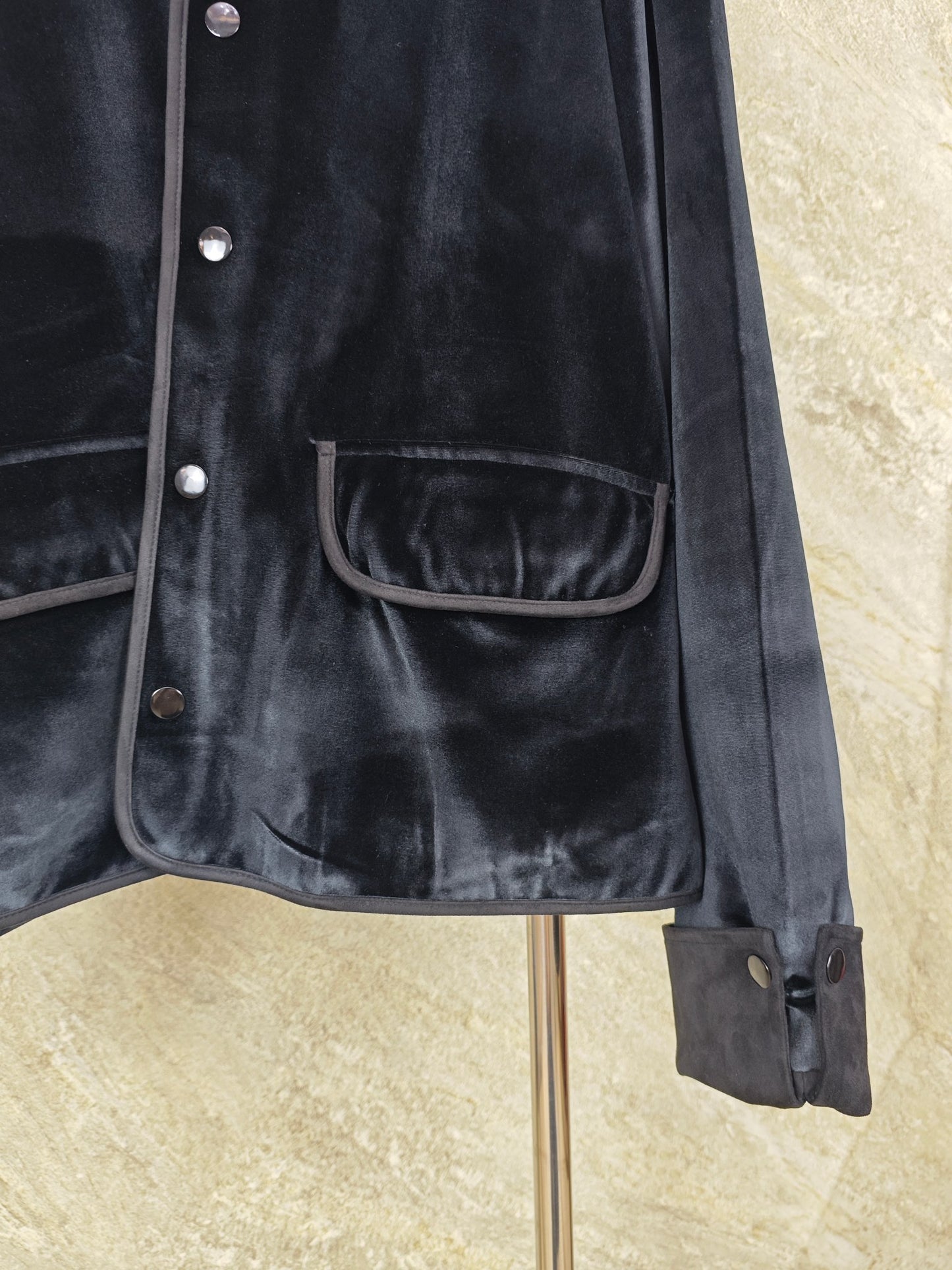 패치워크 벨벳자켓 (Patchwork velvet jacket)