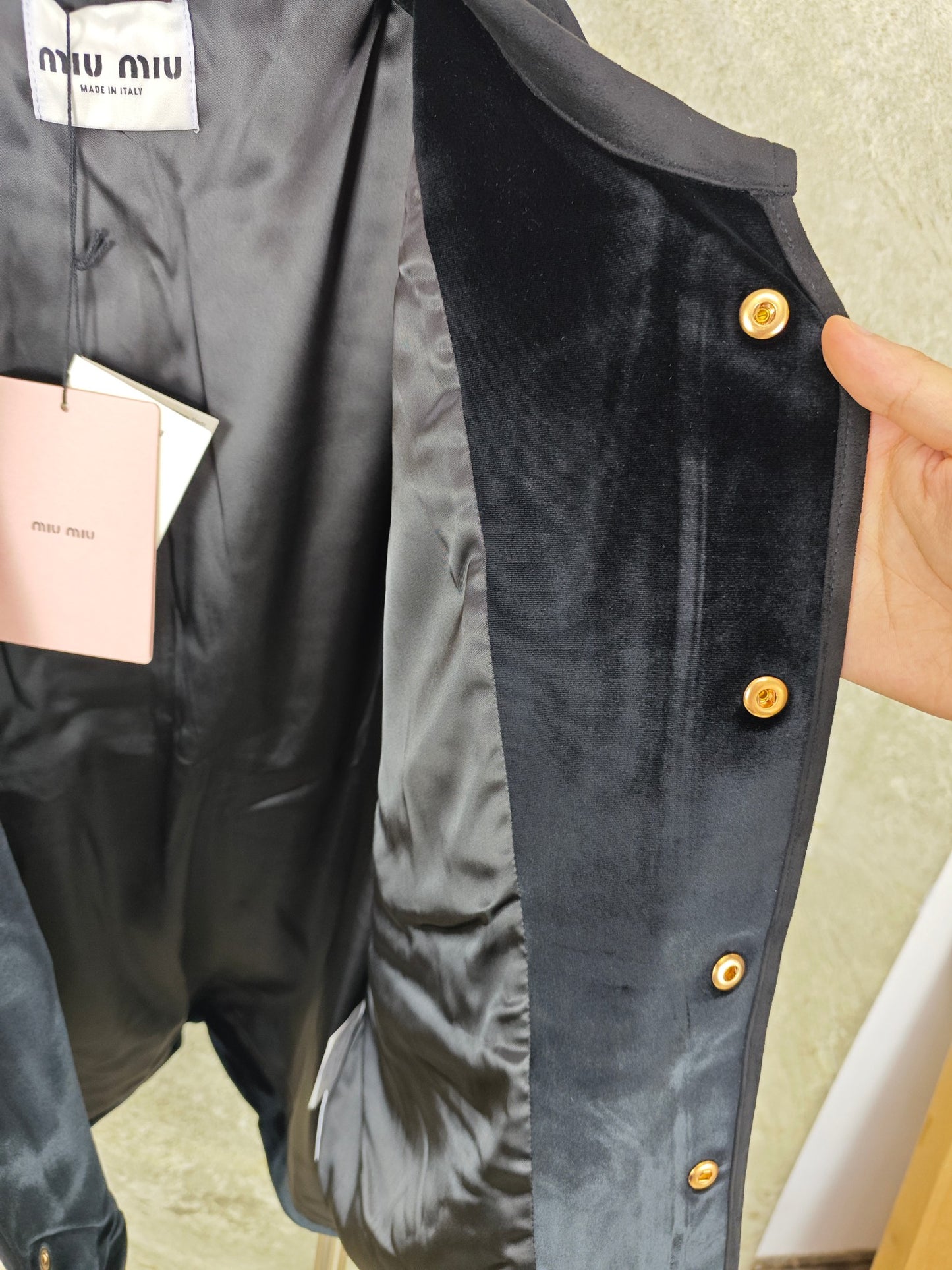 패치워크 벨벳자켓 (Patchwork velvet jacket)