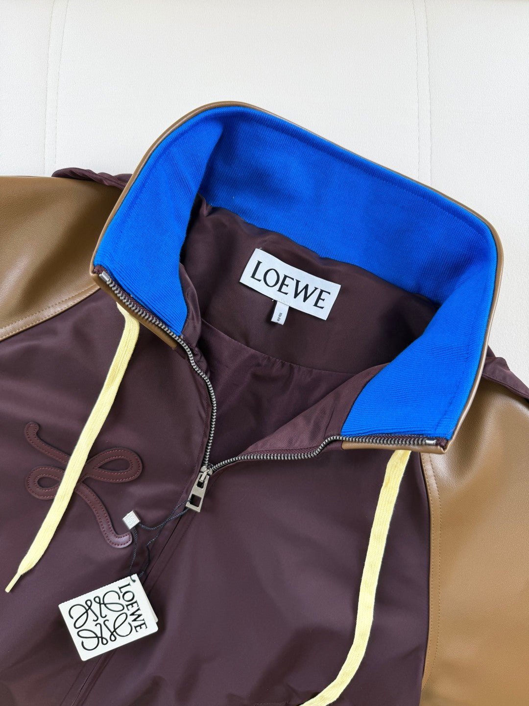 가죽 자수 재킷 (leather embroidered jacket)