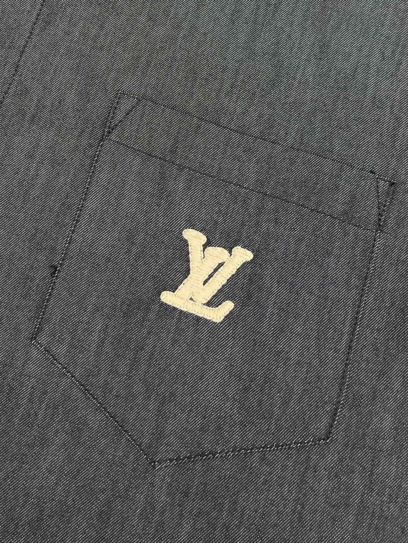 샴브레이 반팔셔츠 (Chambray short sleeve shirt)