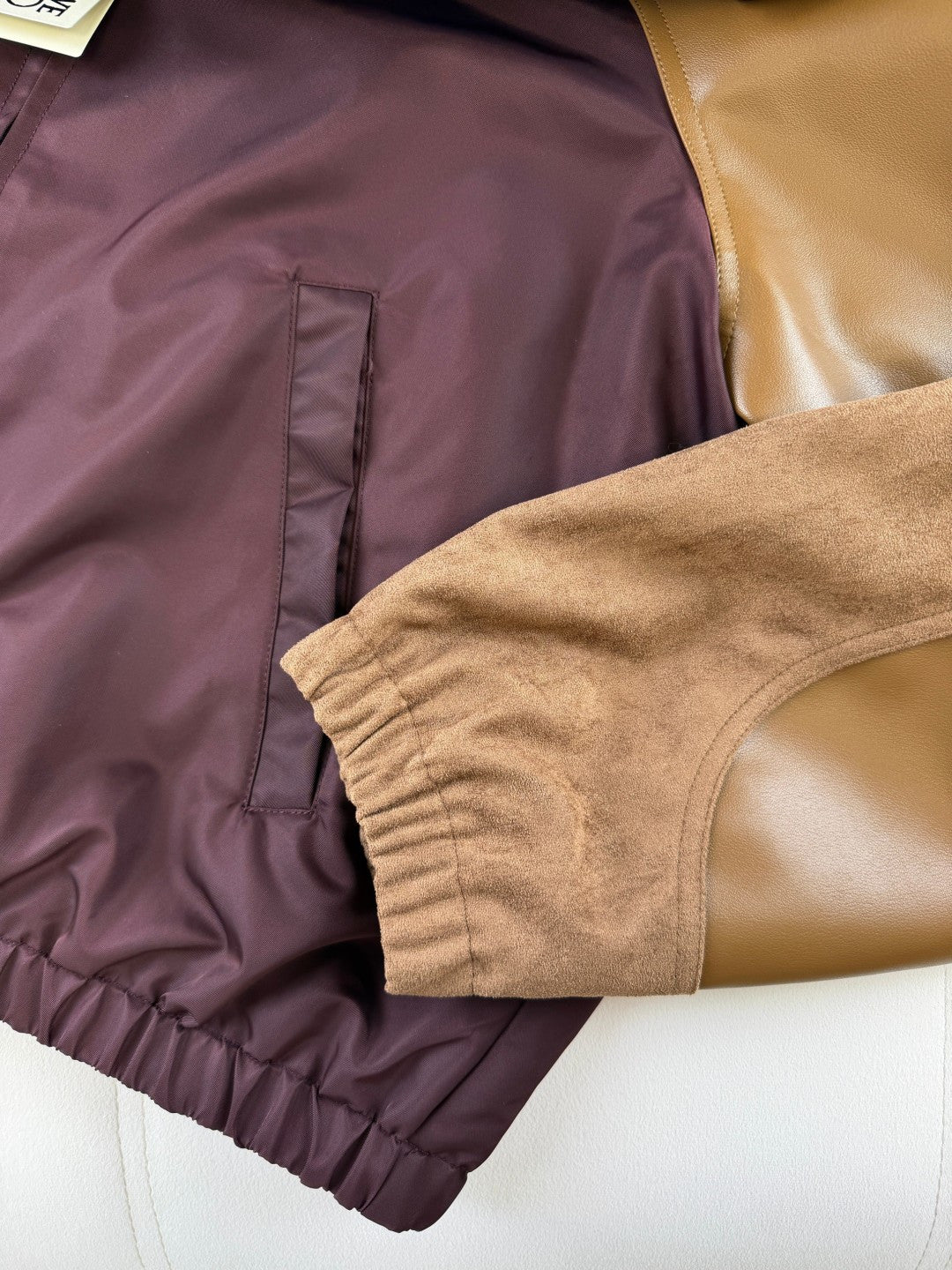 가죽 자수 재킷 (leather embroidered jacket)