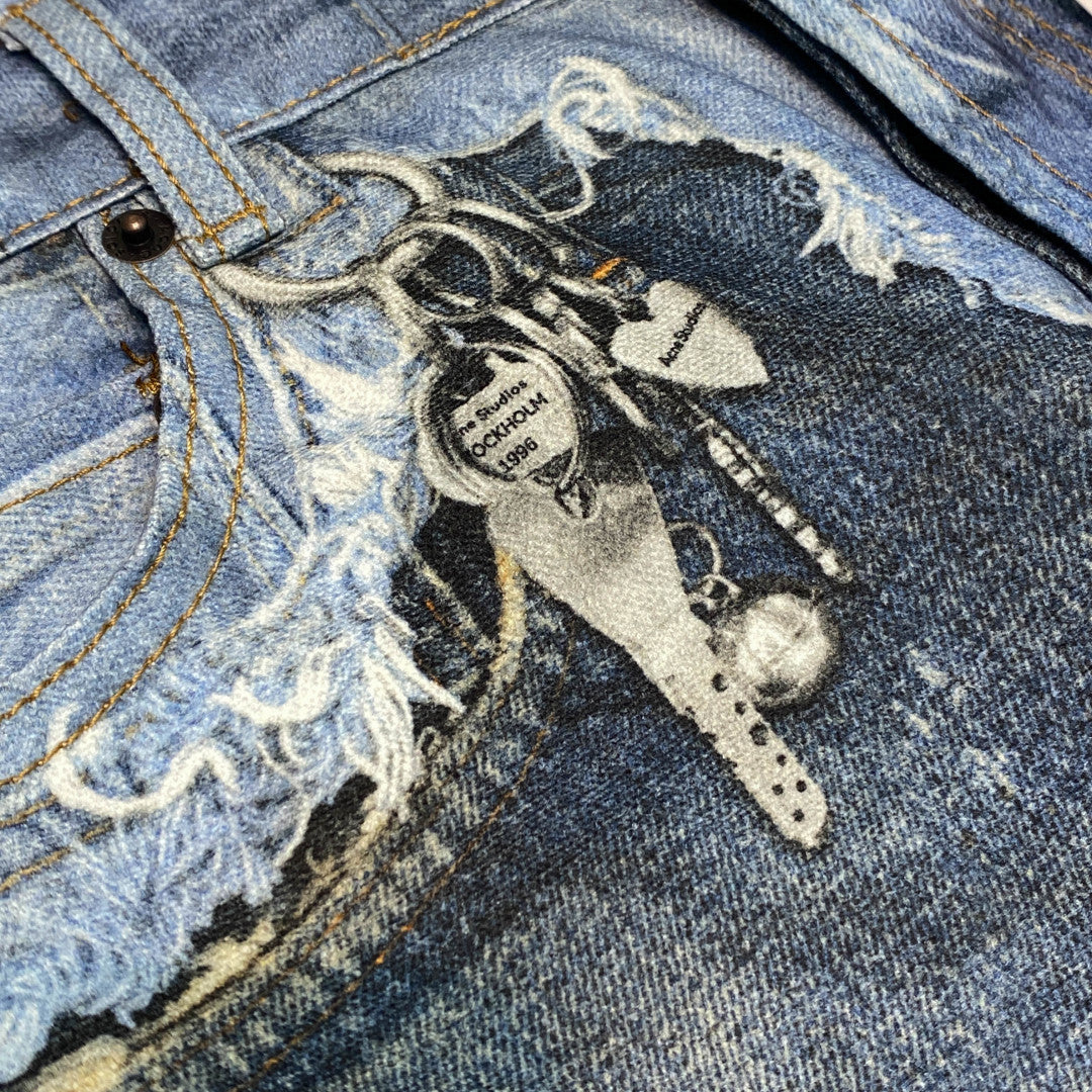 헤비 페멘티드 데님 쇼츠 (Heavy Femented Denim Shorts)