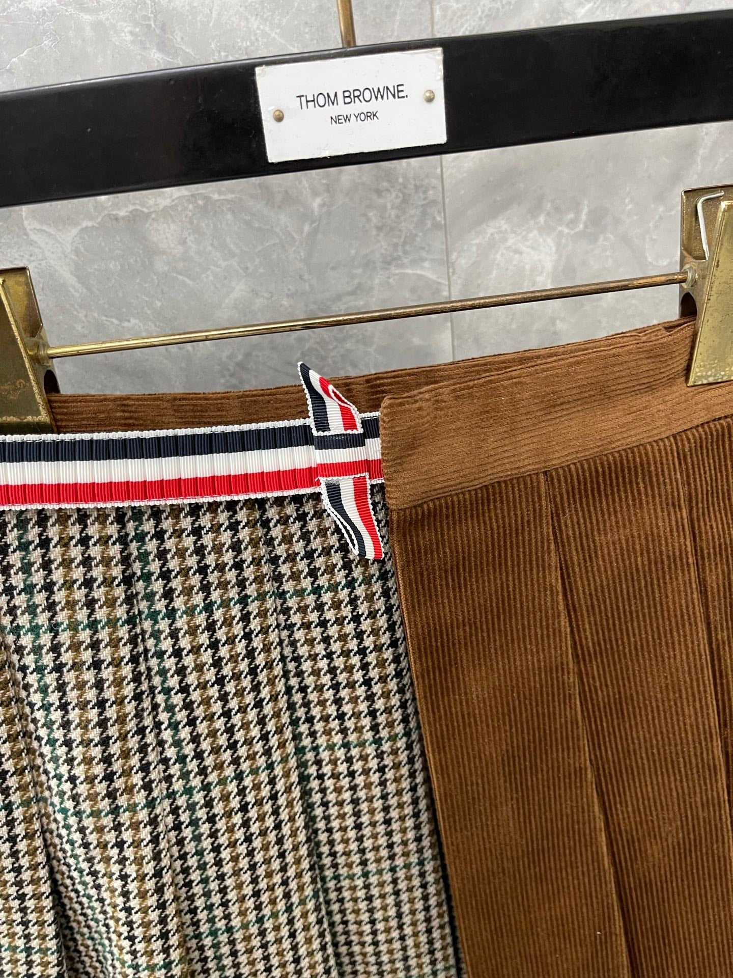 하운드투스 스커트셋업 (Houndstooth skirt set-up)