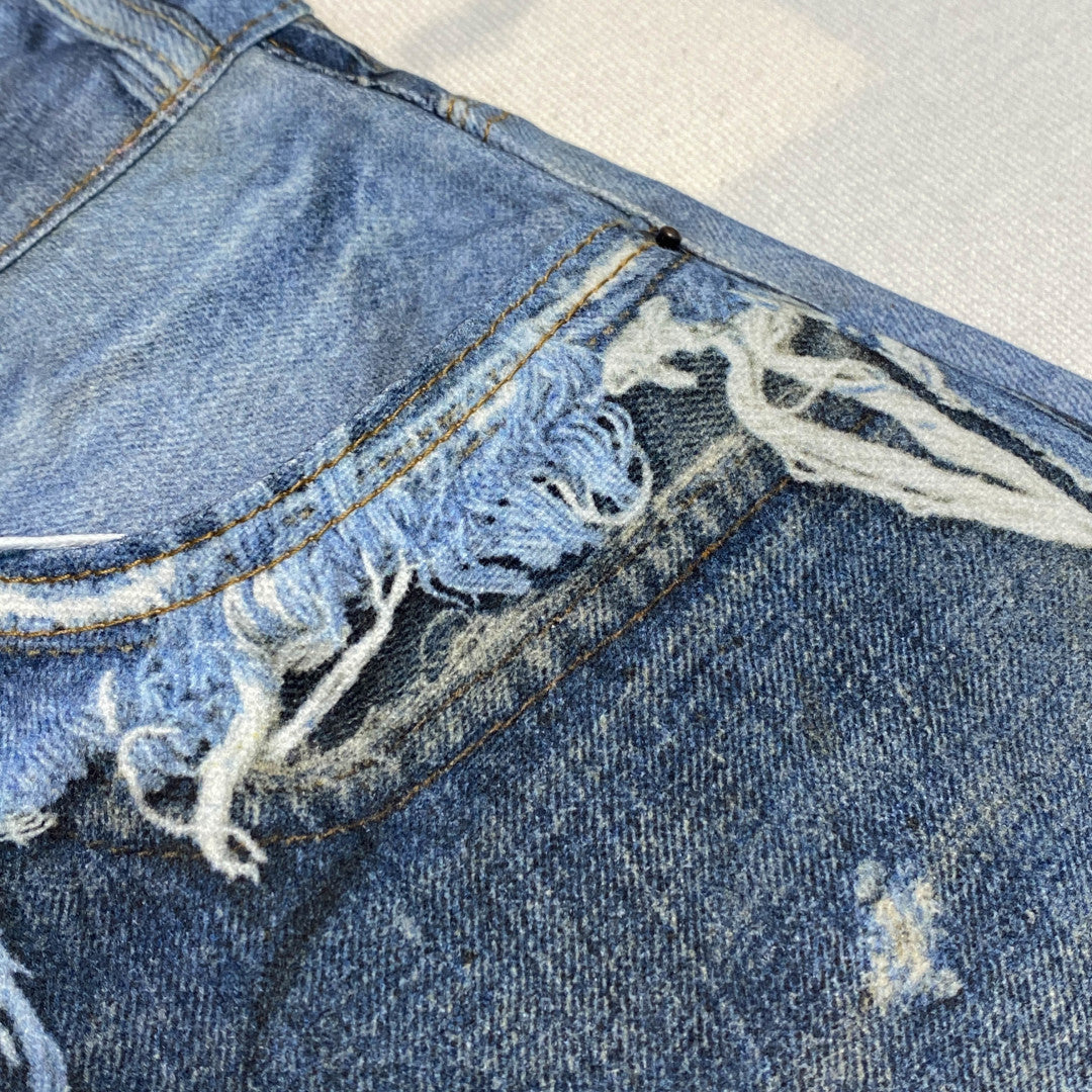 헤비 페멘티드 데님 쇼츠 (Heavy Femented Denim Shorts)