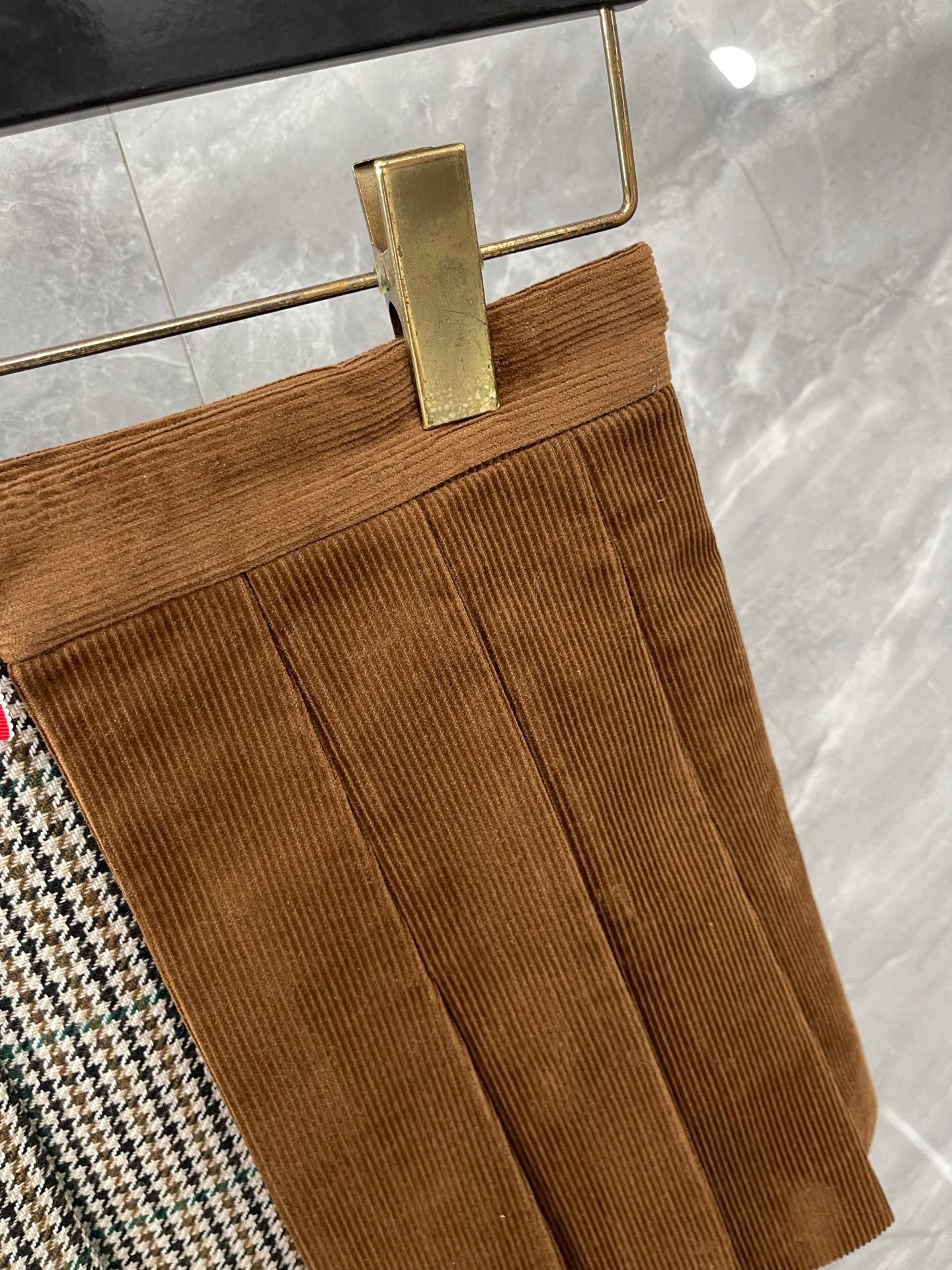 하운드투스 스커트셋업 (Houndstooth skirt set-up)