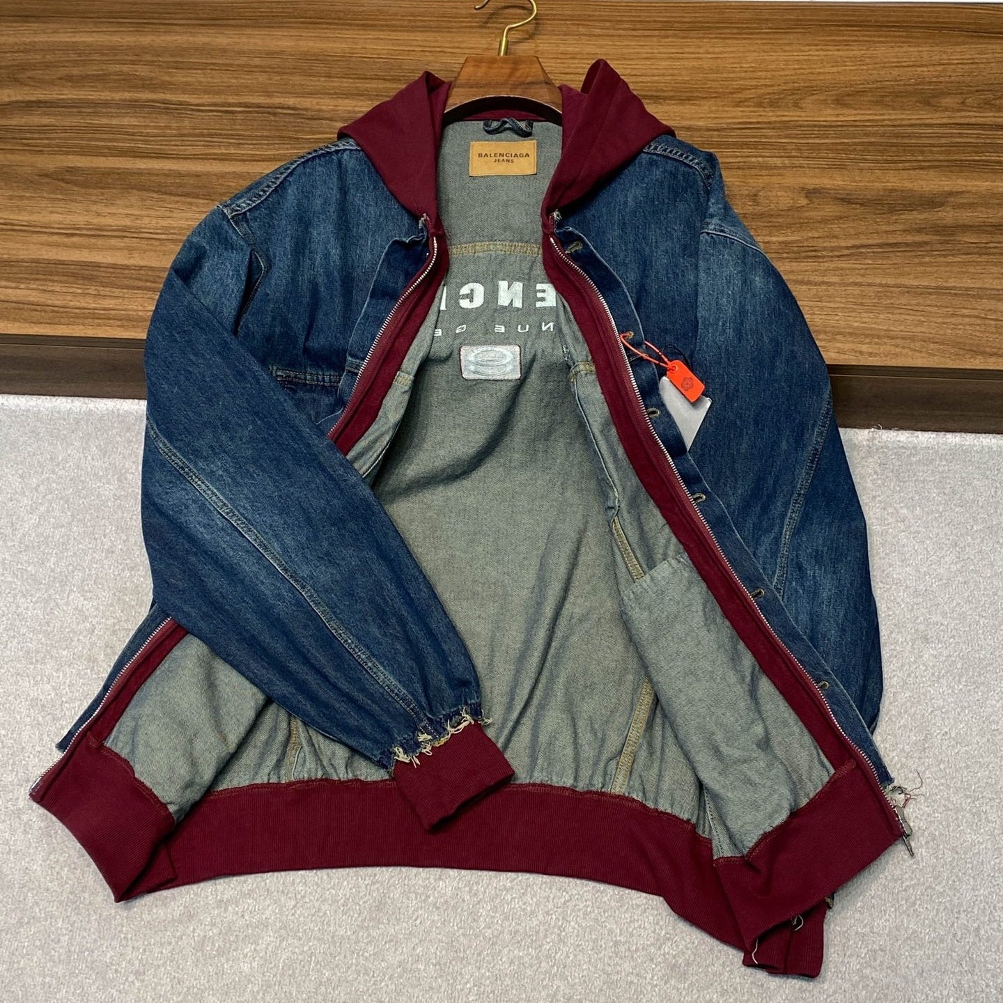 두피스 데님자켓 (two-piece denim jacket)