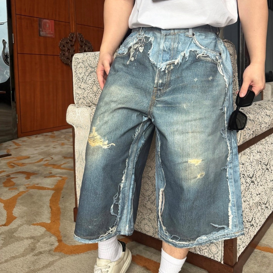 헤비 페멘티드 데님 쇼츠 (Heavy Femented Denim Shorts)