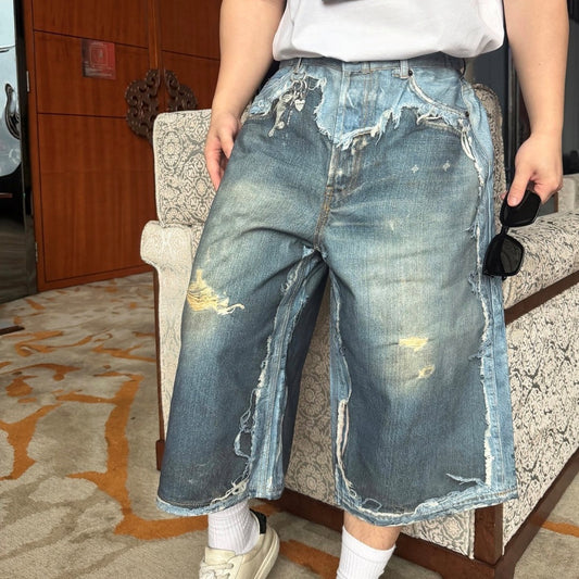 헤비 페멘티드 데님 쇼츠 (Heavy Femented Denim Shorts)