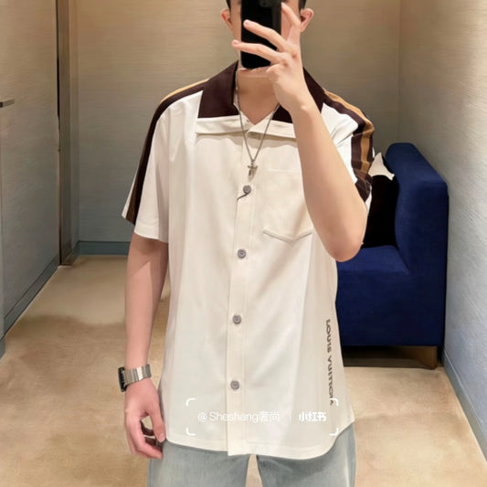 드로스트링 반팔셔츠 (Drawstring short-sleeve shirt)