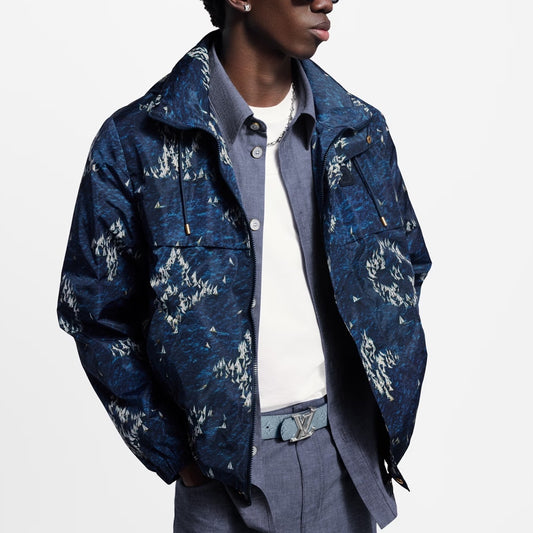 다크블루 윈드브레이커 (dark blue windbreaker)