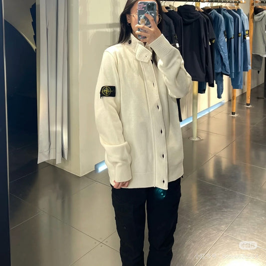 울 니트 집업가디건 (Wool knit zip-up cardigan)