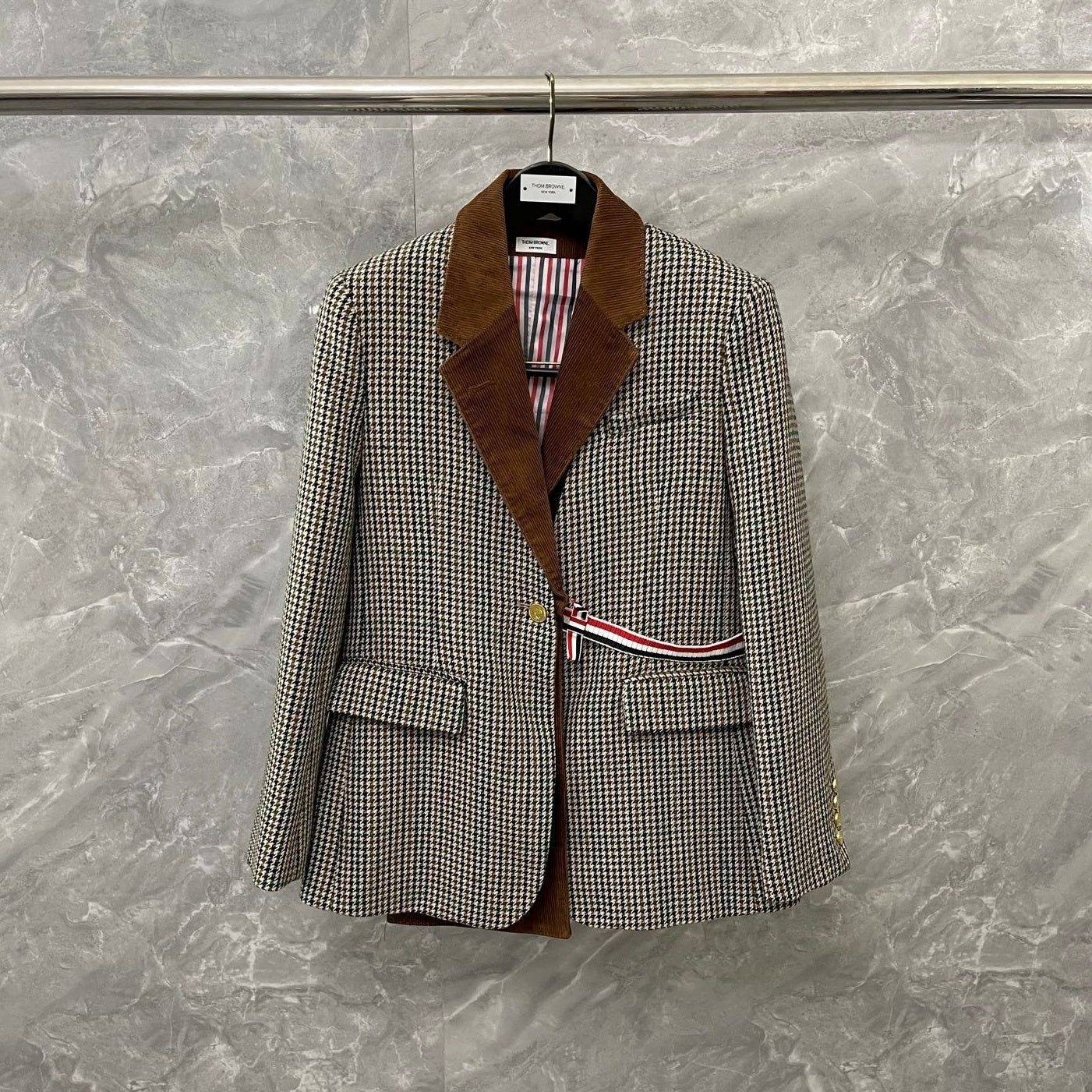 하운드투스 스커트셋업 (Houndstooth skirt set-up)