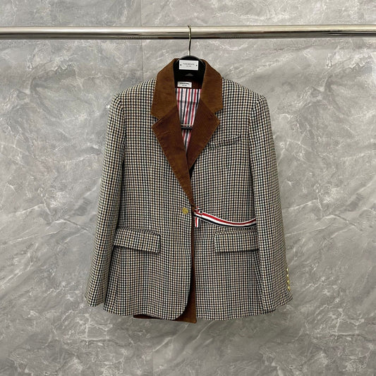 하운드투스 스커트셋업 (Houndstooth skirt set-up)