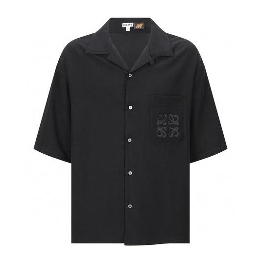 자수 반팔셔츠 (embroidered short sleeve shirt)