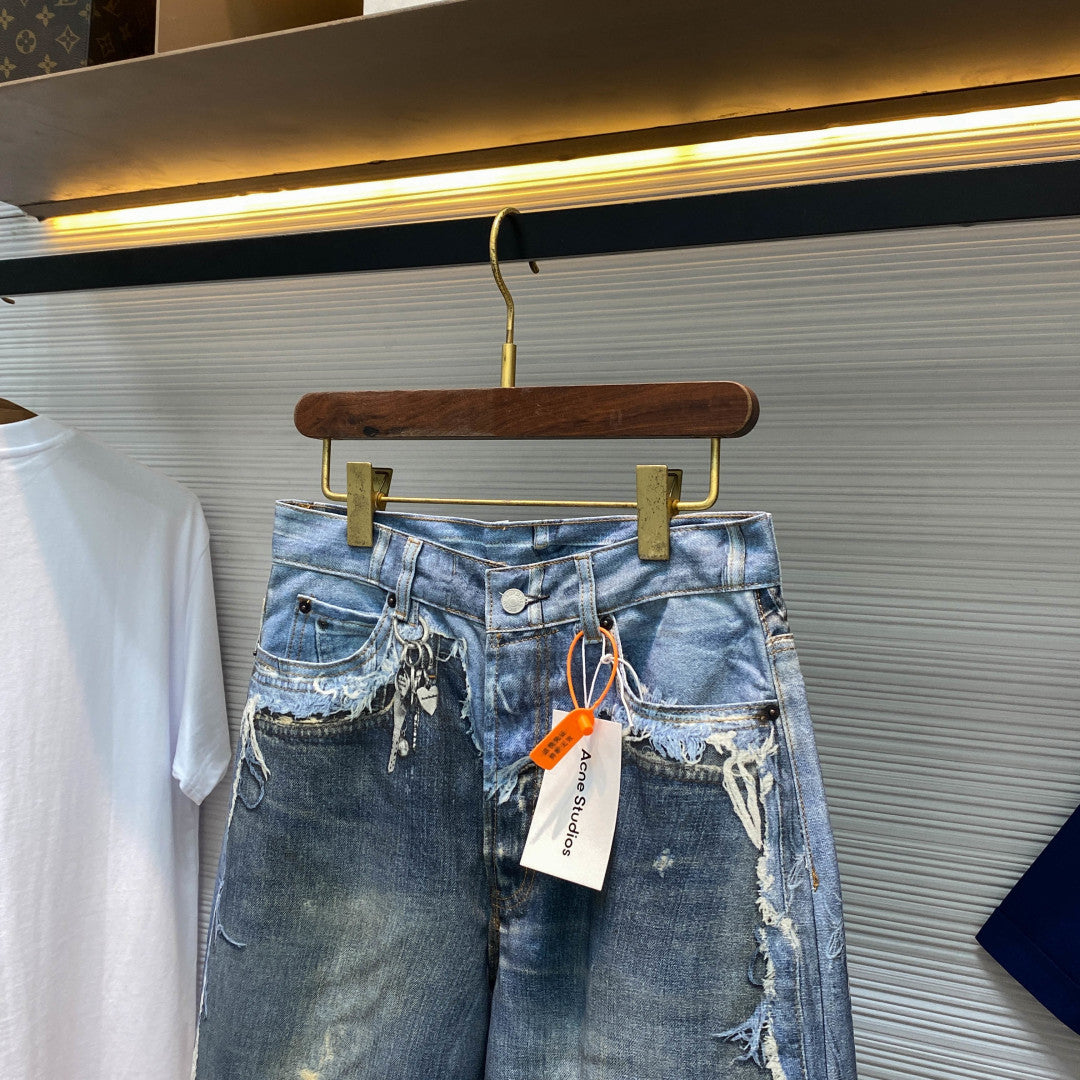 헤비 페멘티드 데님 쇼츠 (Heavy Femented Denim Shorts)