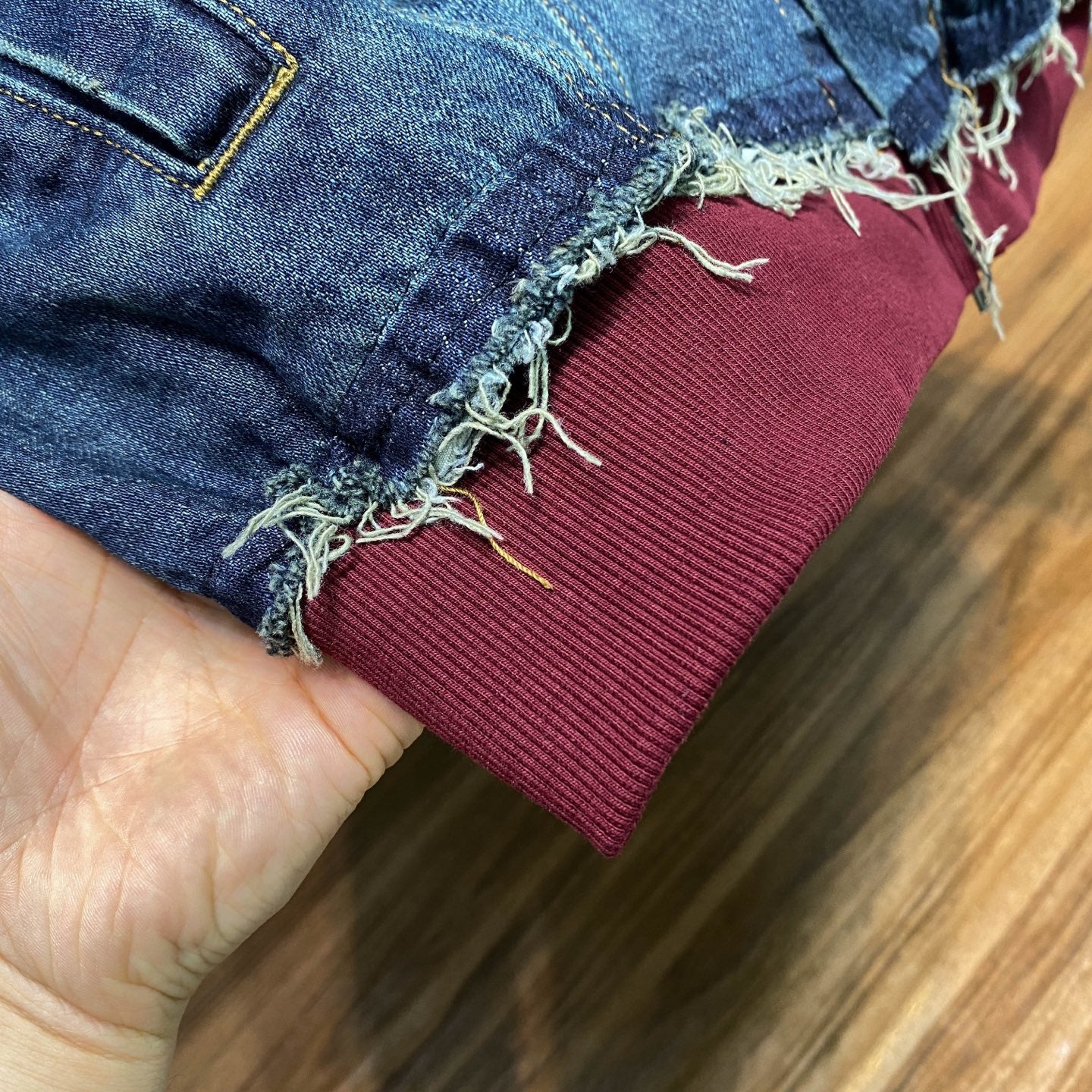 두피스 데님자켓 (two-piece denim jacket)