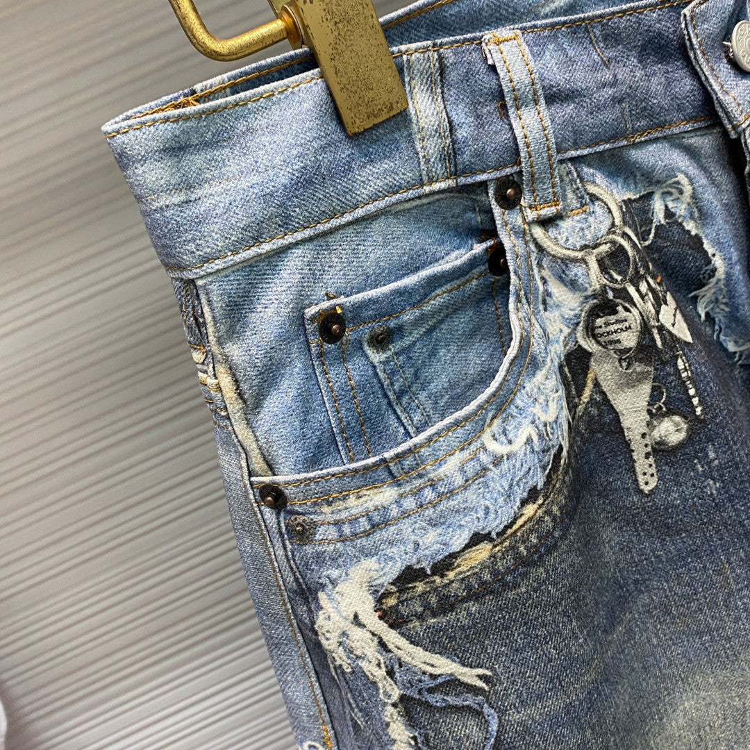 헤비 페멘티드 데님 쇼츠 (Heavy Femented Denim Shorts)