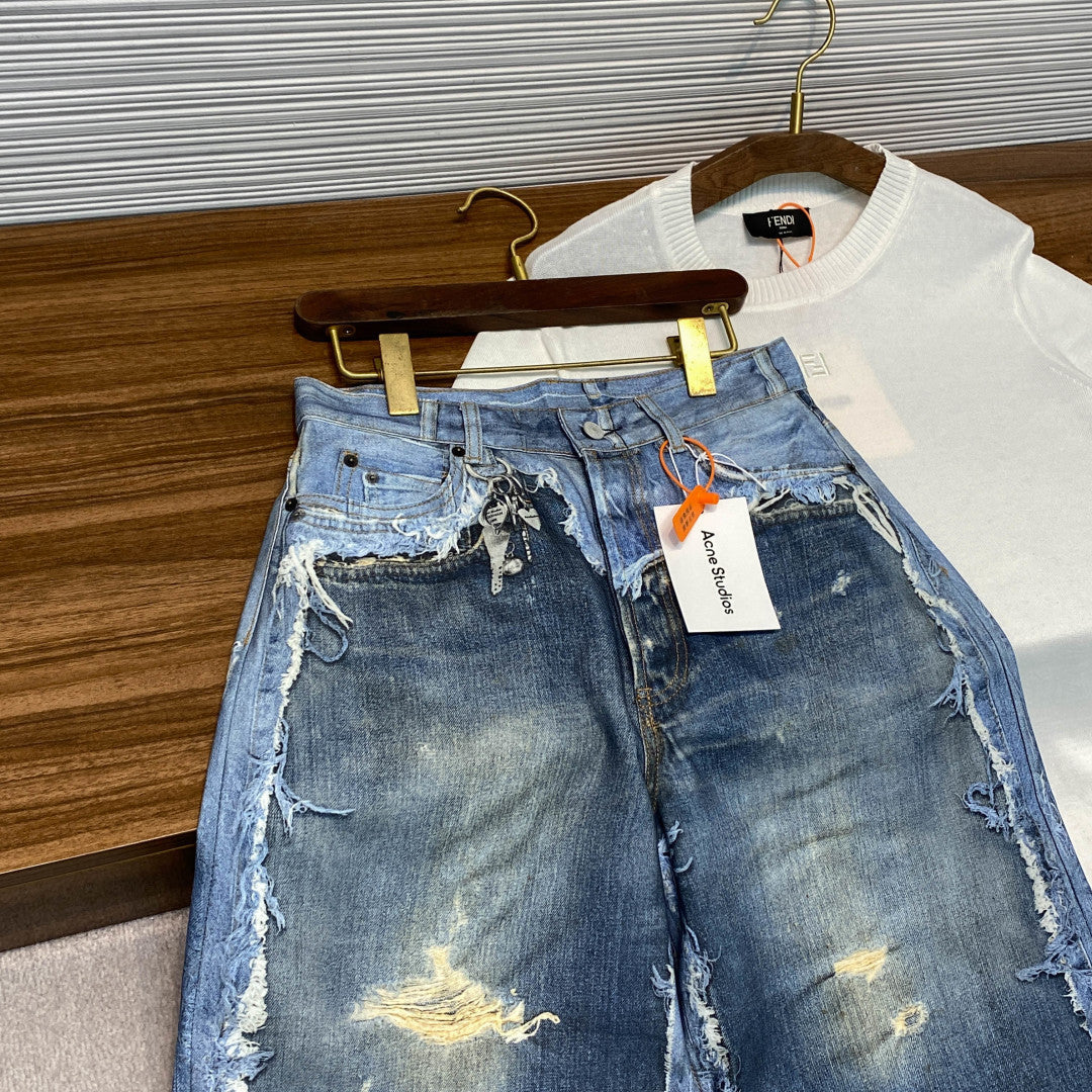 헤비 페멘티드 데님 쇼츠 (Heavy Femented Denim Shorts)
