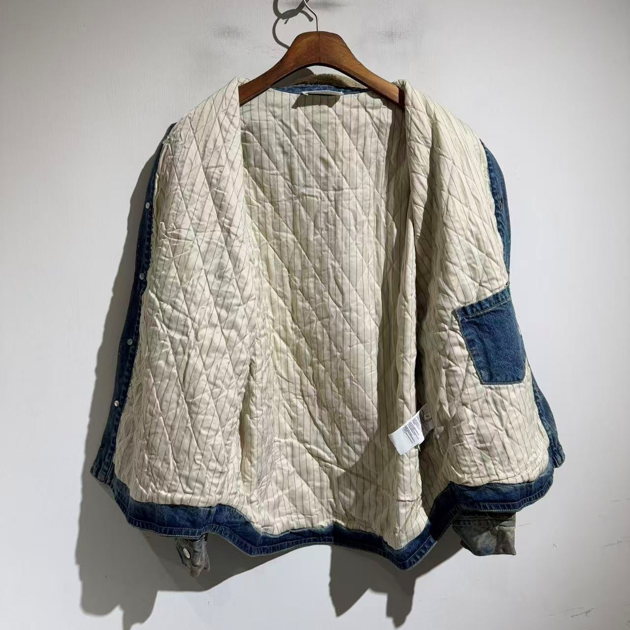 데님 패딩 재킷 (denim padded jacket)