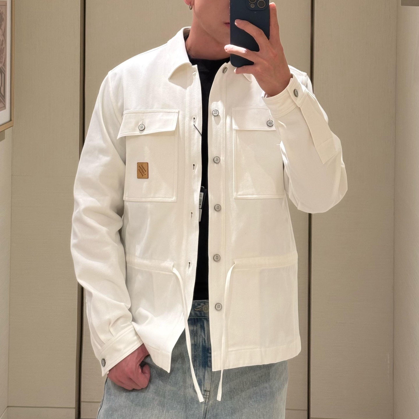 자카드 재킷 셔츠 (jacquard jacket shirt)