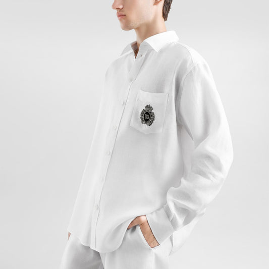 패치워크 린넨셔츠 (Patchwork Linen Shirt)