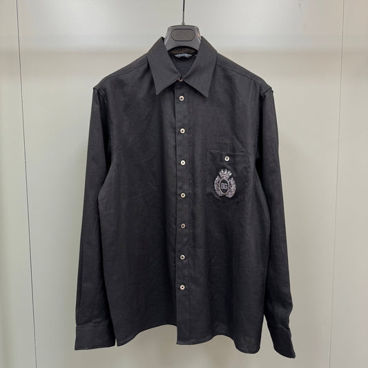 패치워크 린넨셔츠 (Patchwork Linen Shirt)