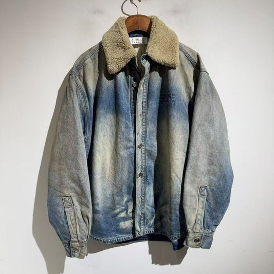 데님 패딩 재킷 (denim padded jacket)