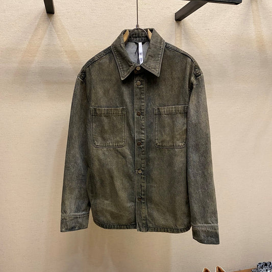 오버다잉 데님자켓 (Overdying denim jacket)