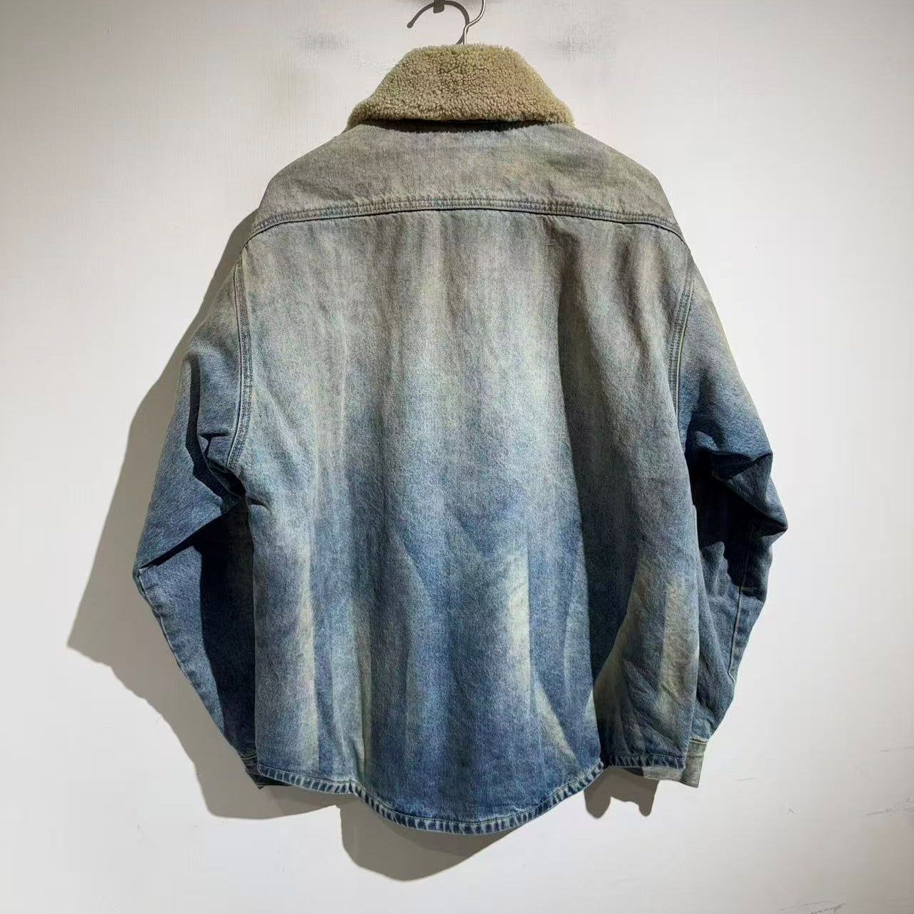 데님 패딩 재킷 (denim padded jacket)