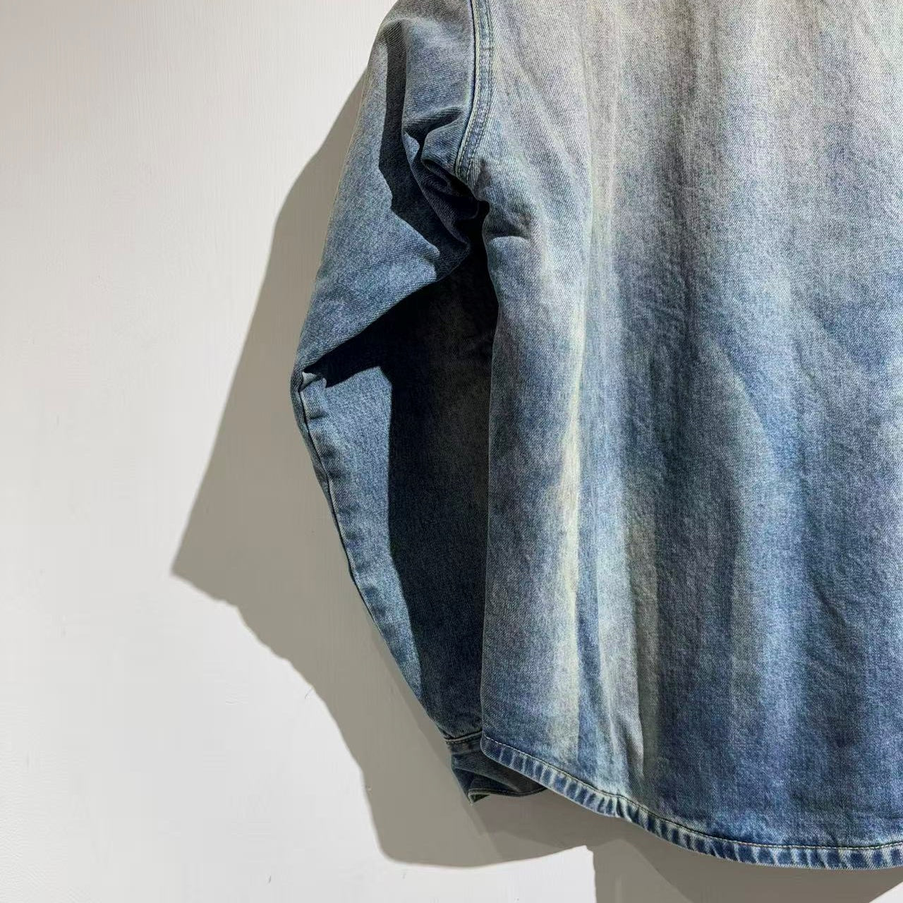 데님 패딩 재킷 (denim padded jacket)