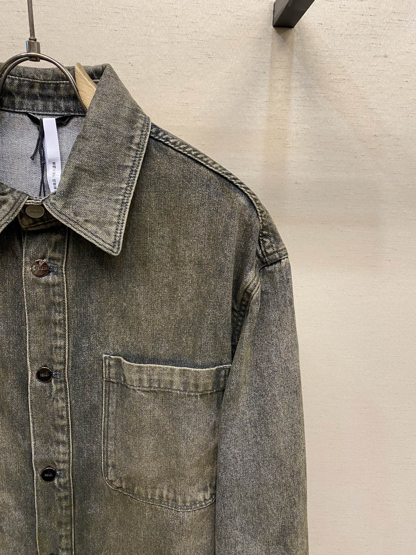 오버다잉 데님자켓 (Overdying denim jacket)