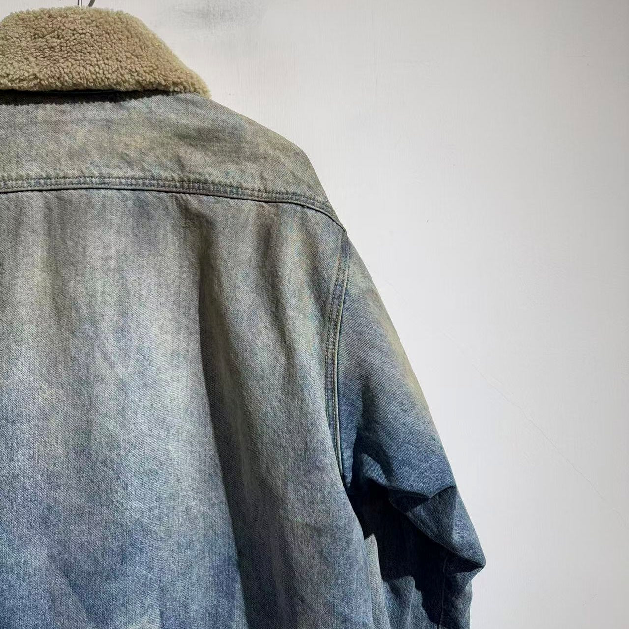 데님 패딩 재킷 (denim padded jacket)