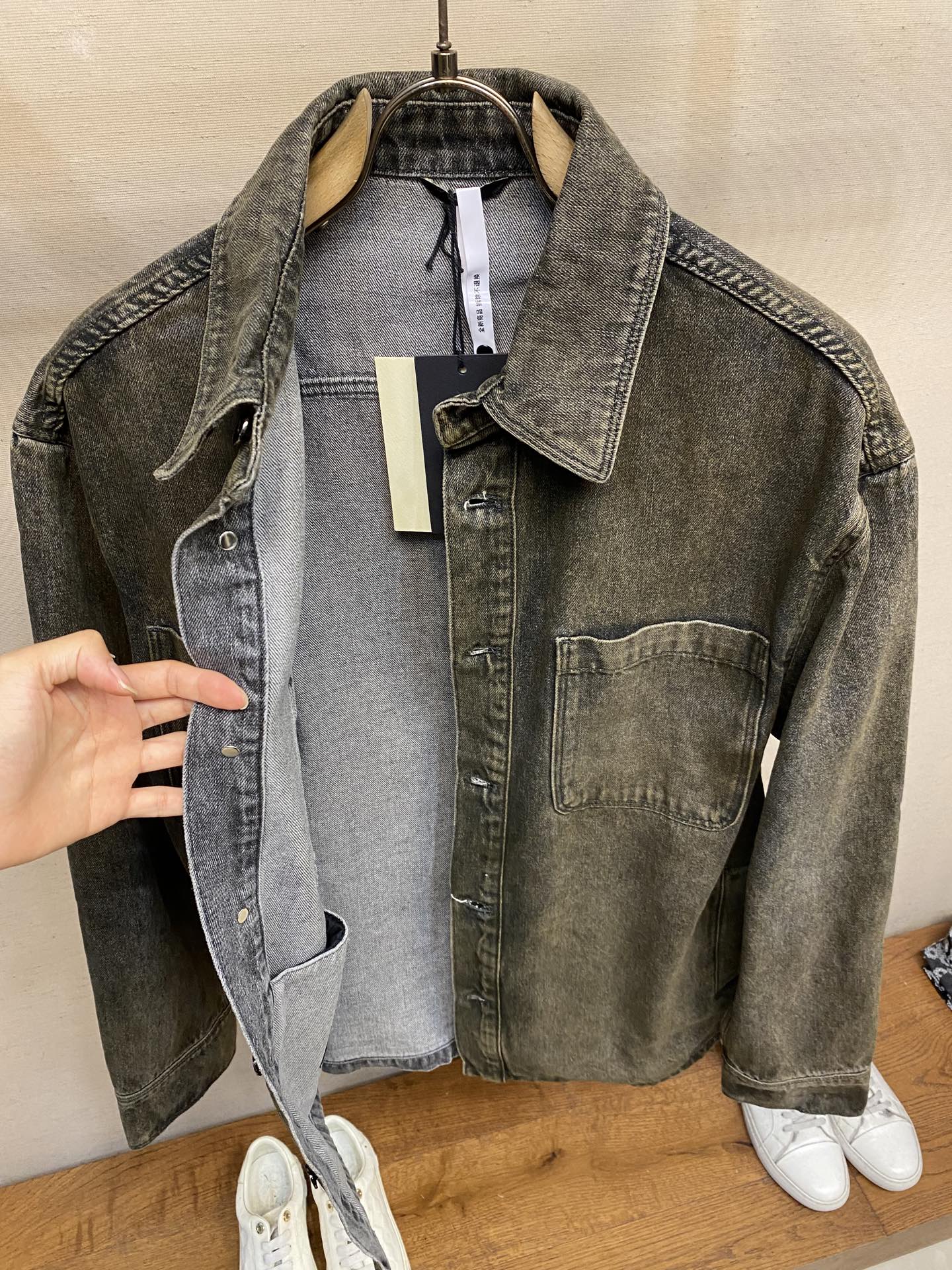 오버다잉 데님자켓 (Overdying denim jacket)