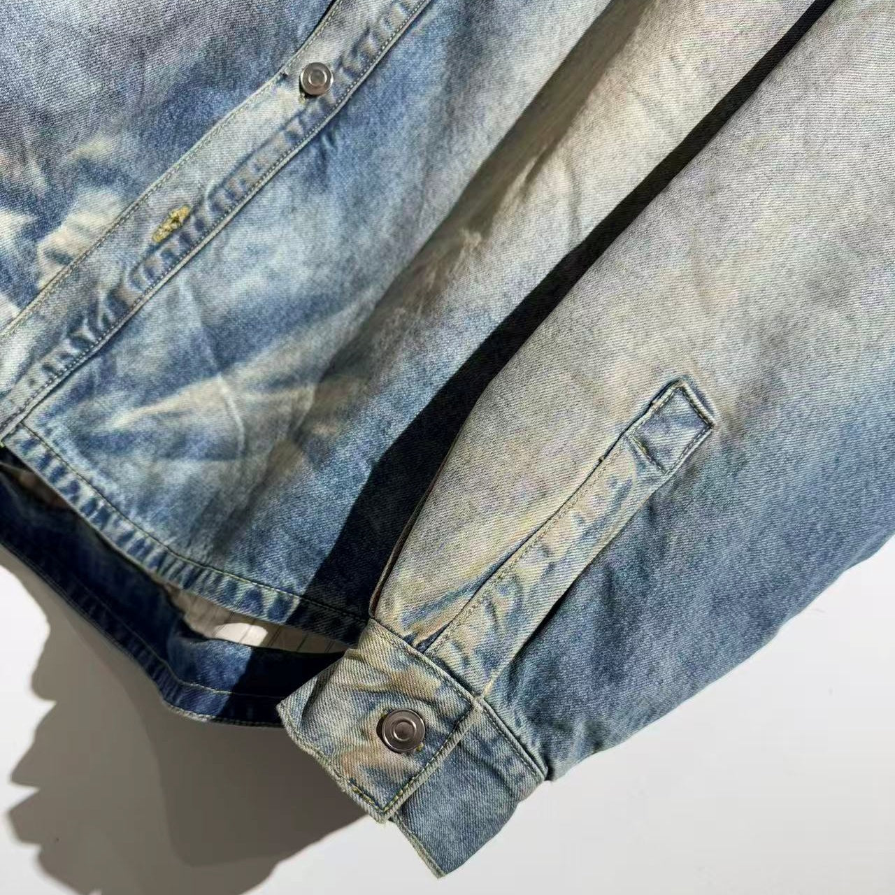 데님 패딩 재킷 (denim padded jacket)