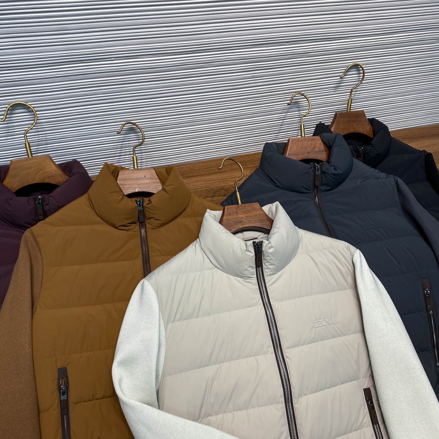 스탠드 칼라 다운 재킷 (stand collar down jacket)