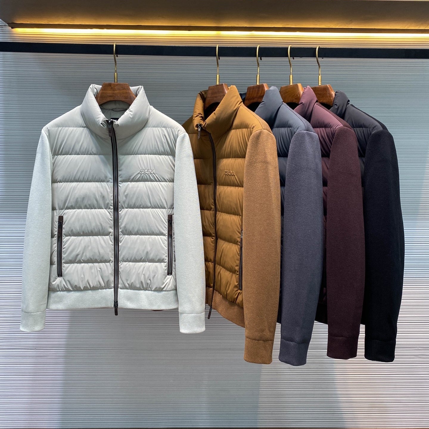 스탠드 칼라 다운 재킷 (stand collar down jacket)