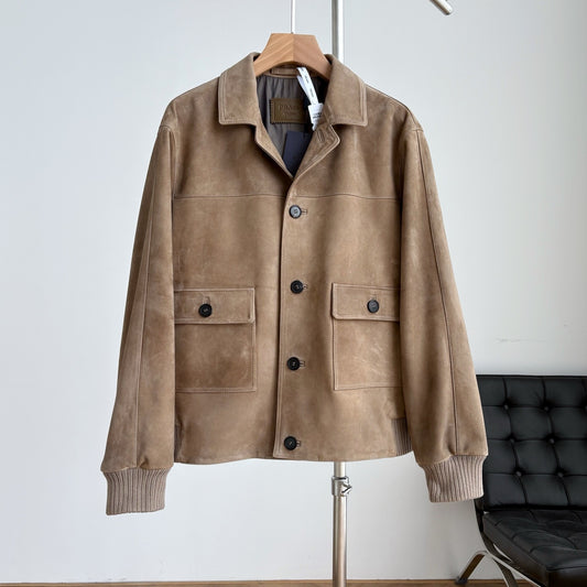 봄버 양가죽 자켓 (Bomber sheepskin jacket)
