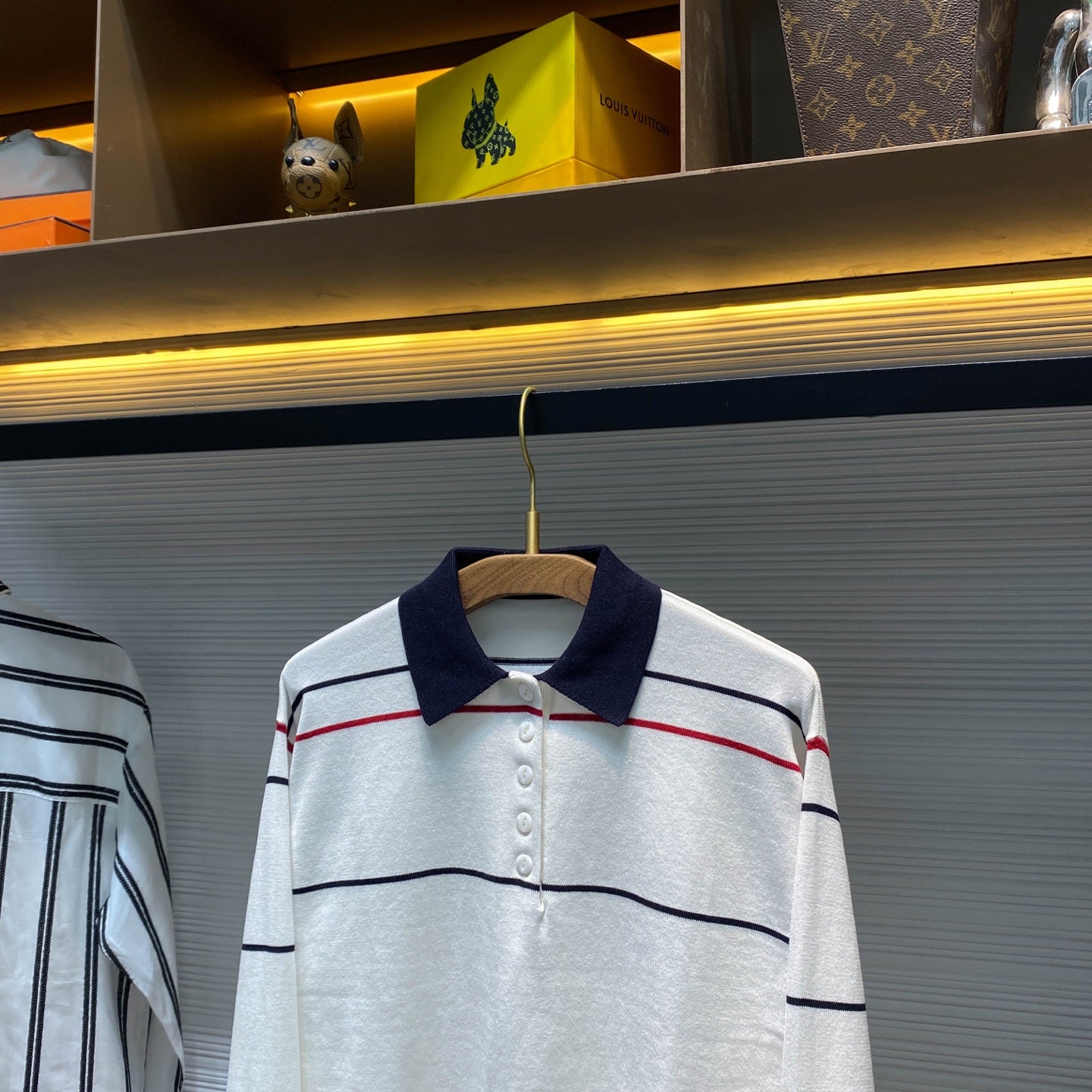 인타르시아 니트티 (Intarsia knit tee)