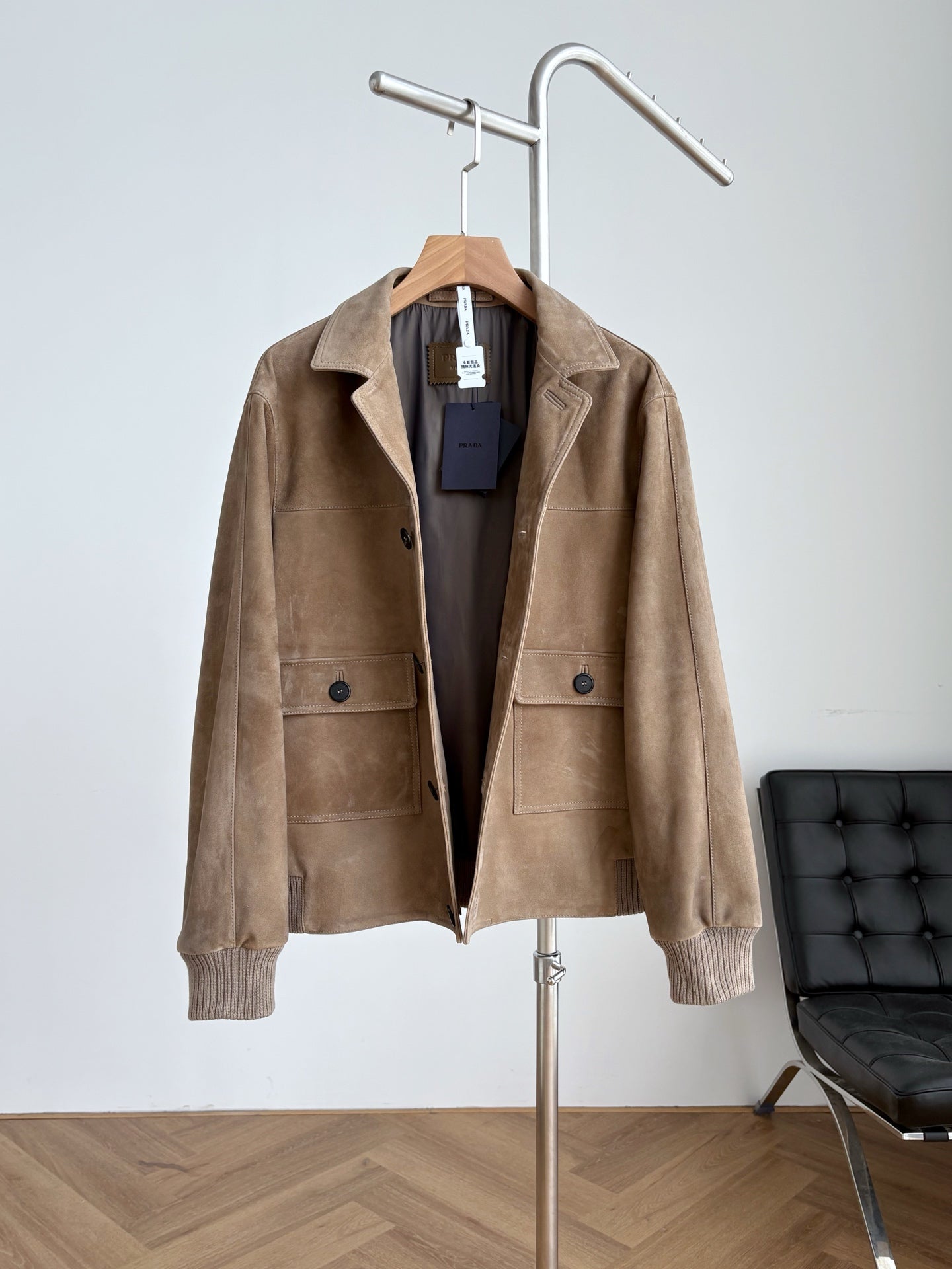 봄버 양가죽 자켓 (Bomber sheepskin jacket)
