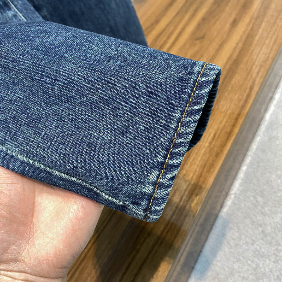 메탈 호스빗 청바지 (metal horsebit jeans)