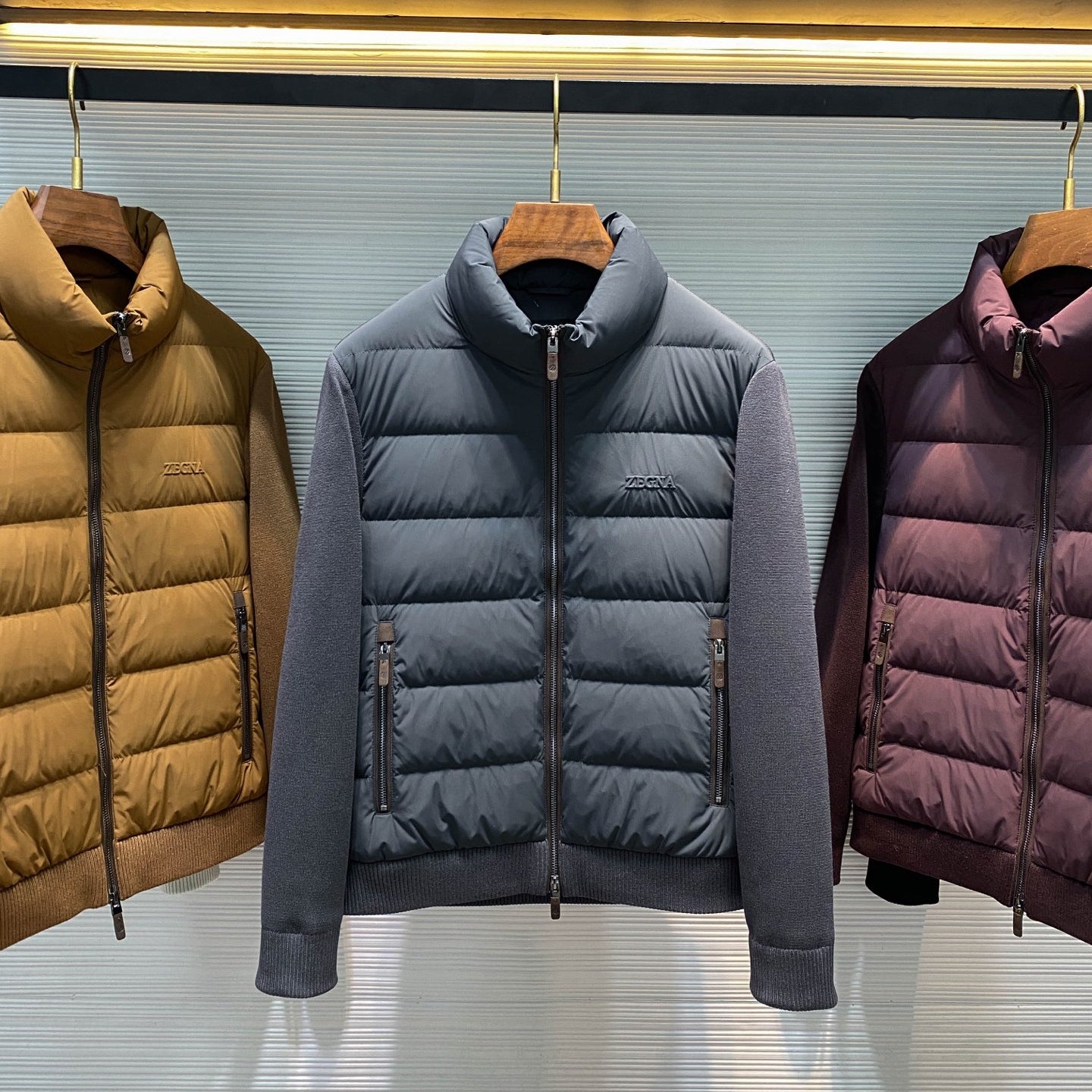 스탠드 칼라 다운 재킷 (stand collar down jacket)