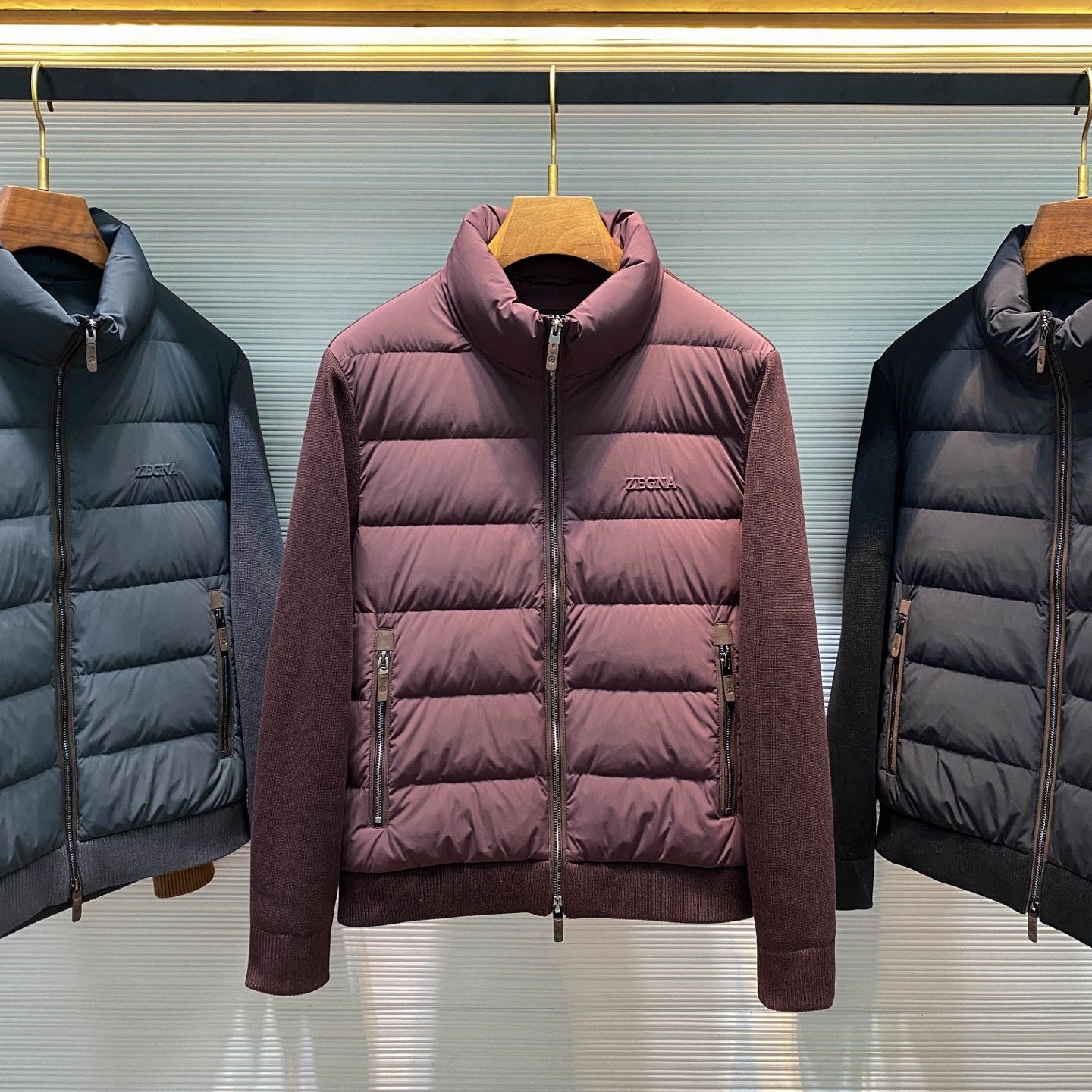 스탠드 칼라 다운 재킷 (stand collar down jacket)