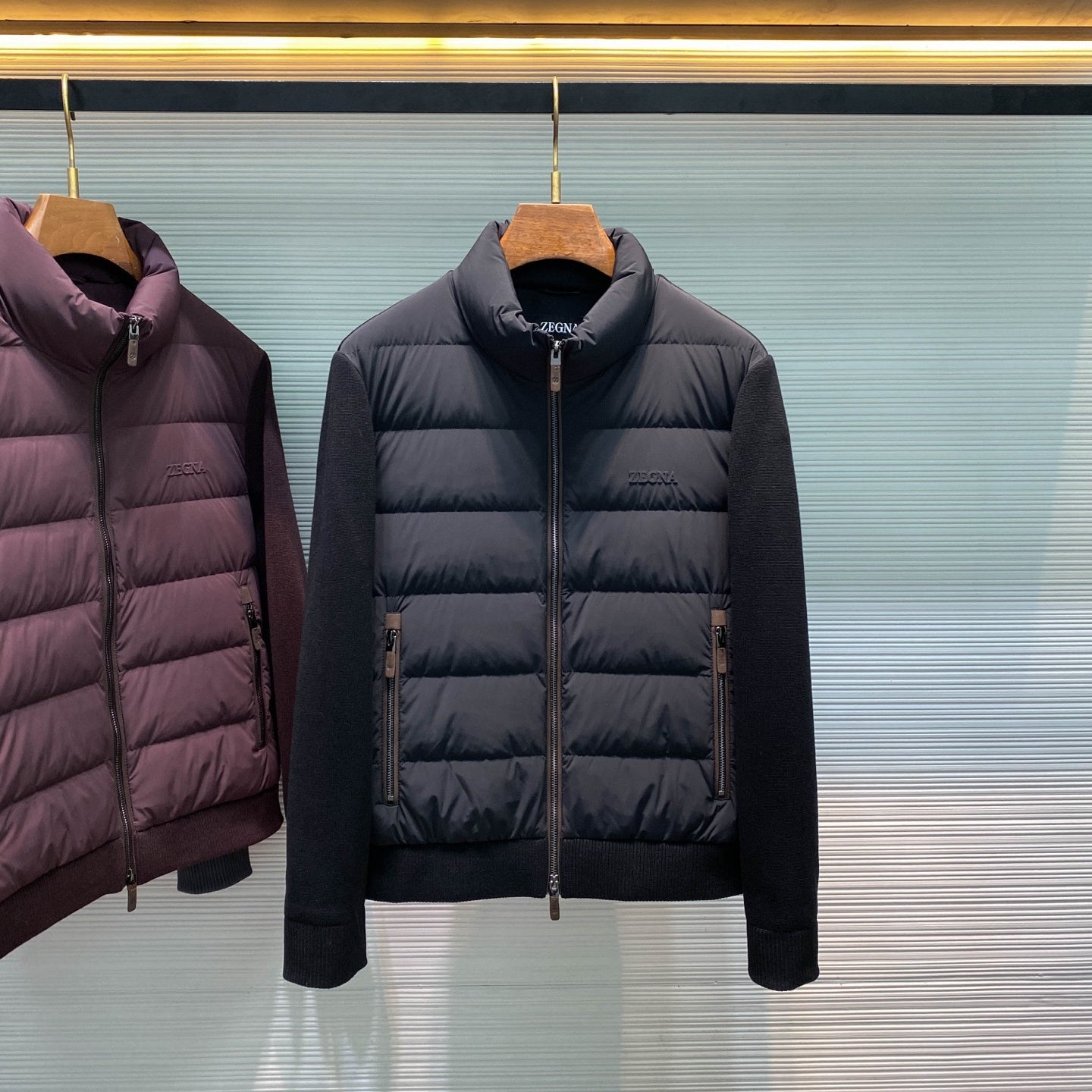 스탠드 칼라 다운 재킷 (stand collar down jacket)