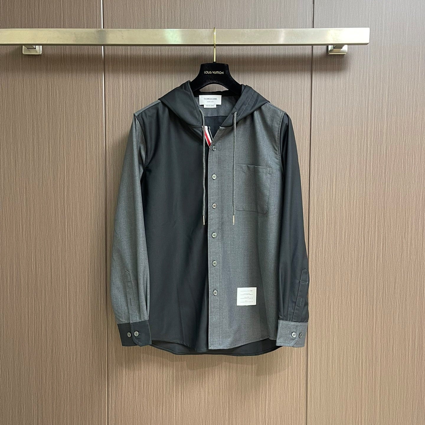 컬러블로킹 후드셔츠 (Colorblocking hooded shirt)