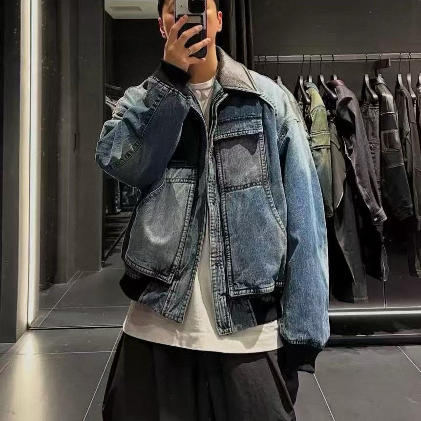 디스트레스트 루즈자켓 (Distressed loose jacket)