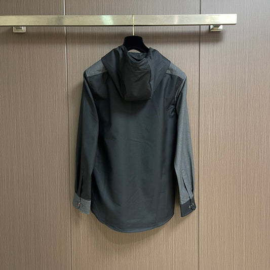 컬러블로킹 후드셔츠 (Colorblocking hooded shirt)