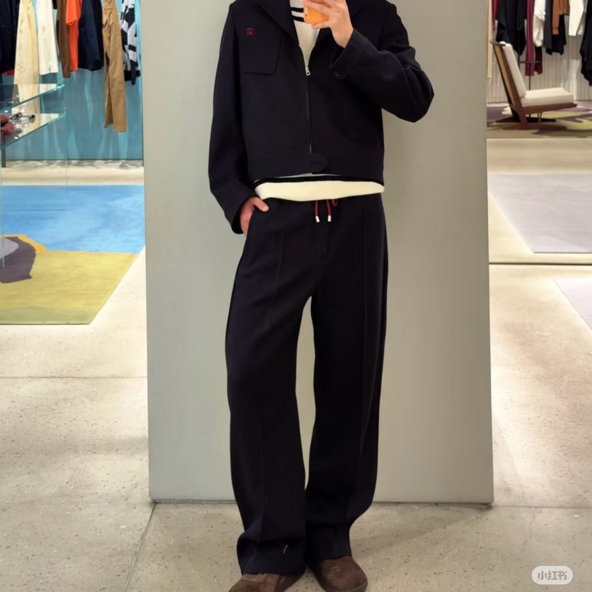 울 블렌드 수트 팬츠 (Wool blend suit pants)